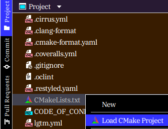 Load CMake Project